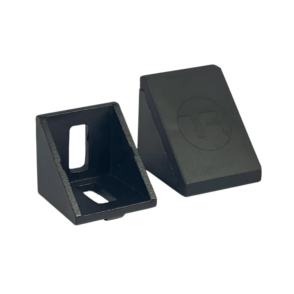 40mm 8mm Slot Aluminium Corner Bracket & Cap - Image 2