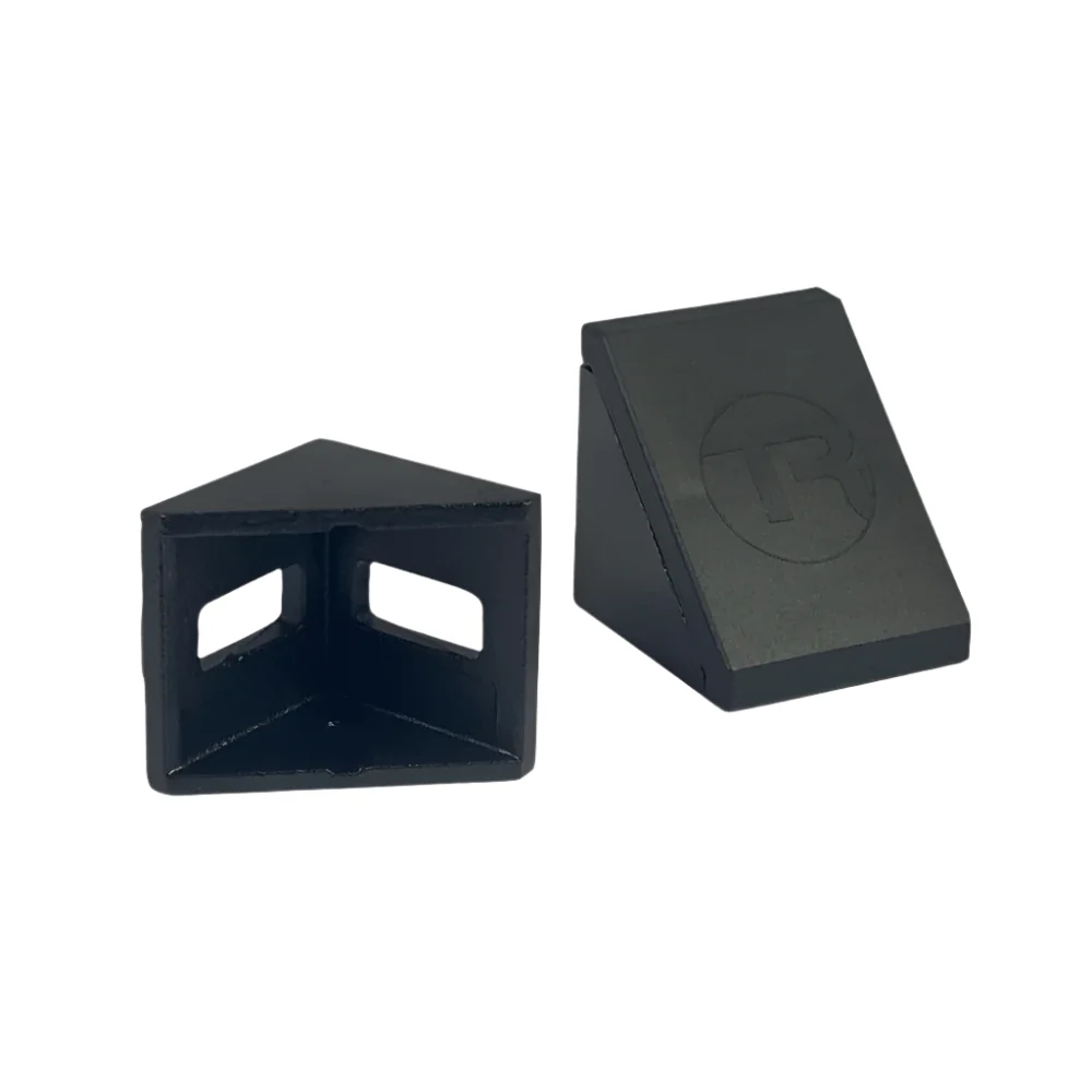 40mm 8mm Slot Aluminium Corner Bracket & Cap - Image 3