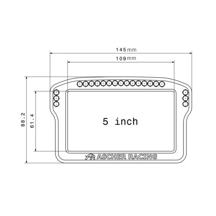 Ascher Racing Dashboard - 5" Touchscreen - Image 9