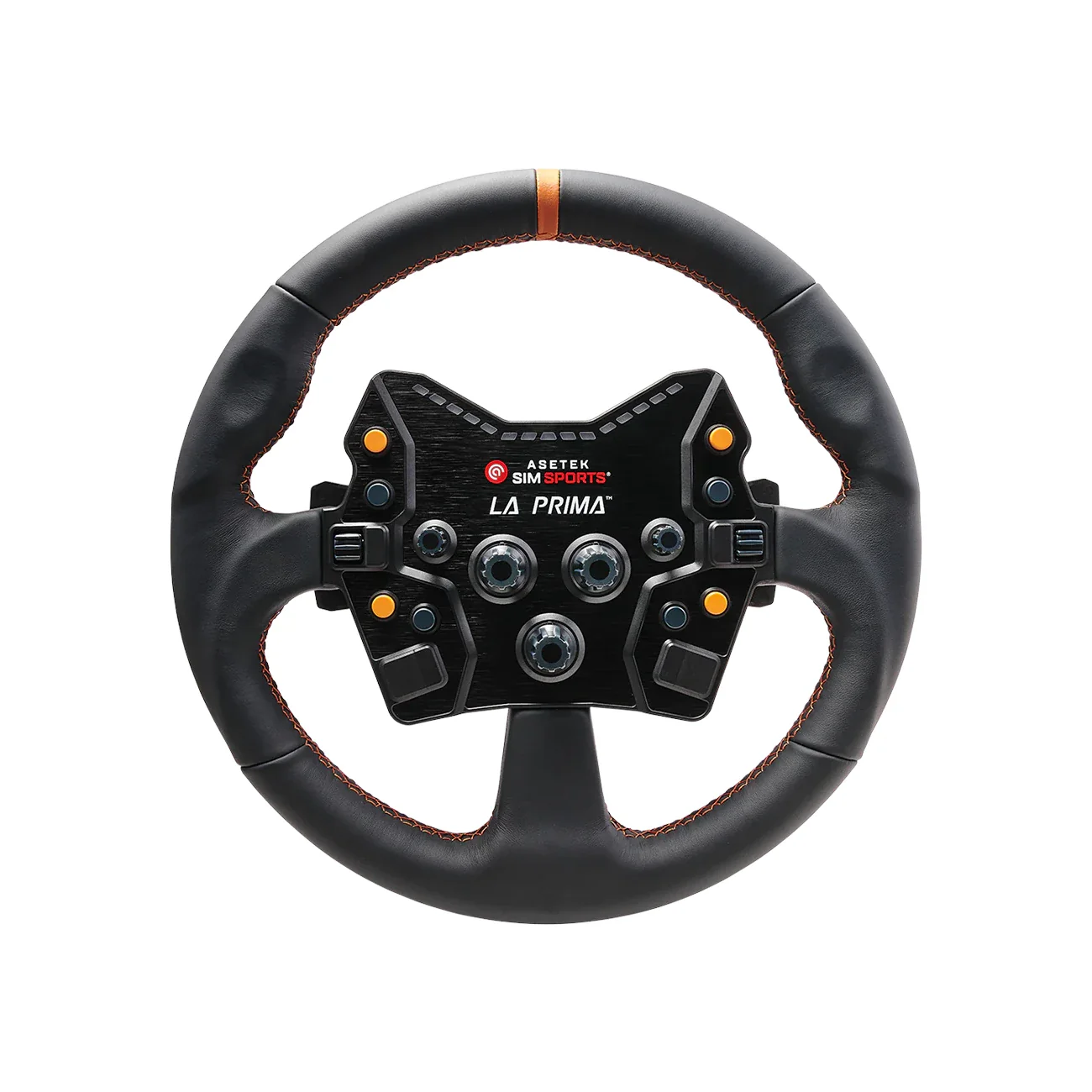 Asetek Round Black Leather Wheel Rim - Image 3