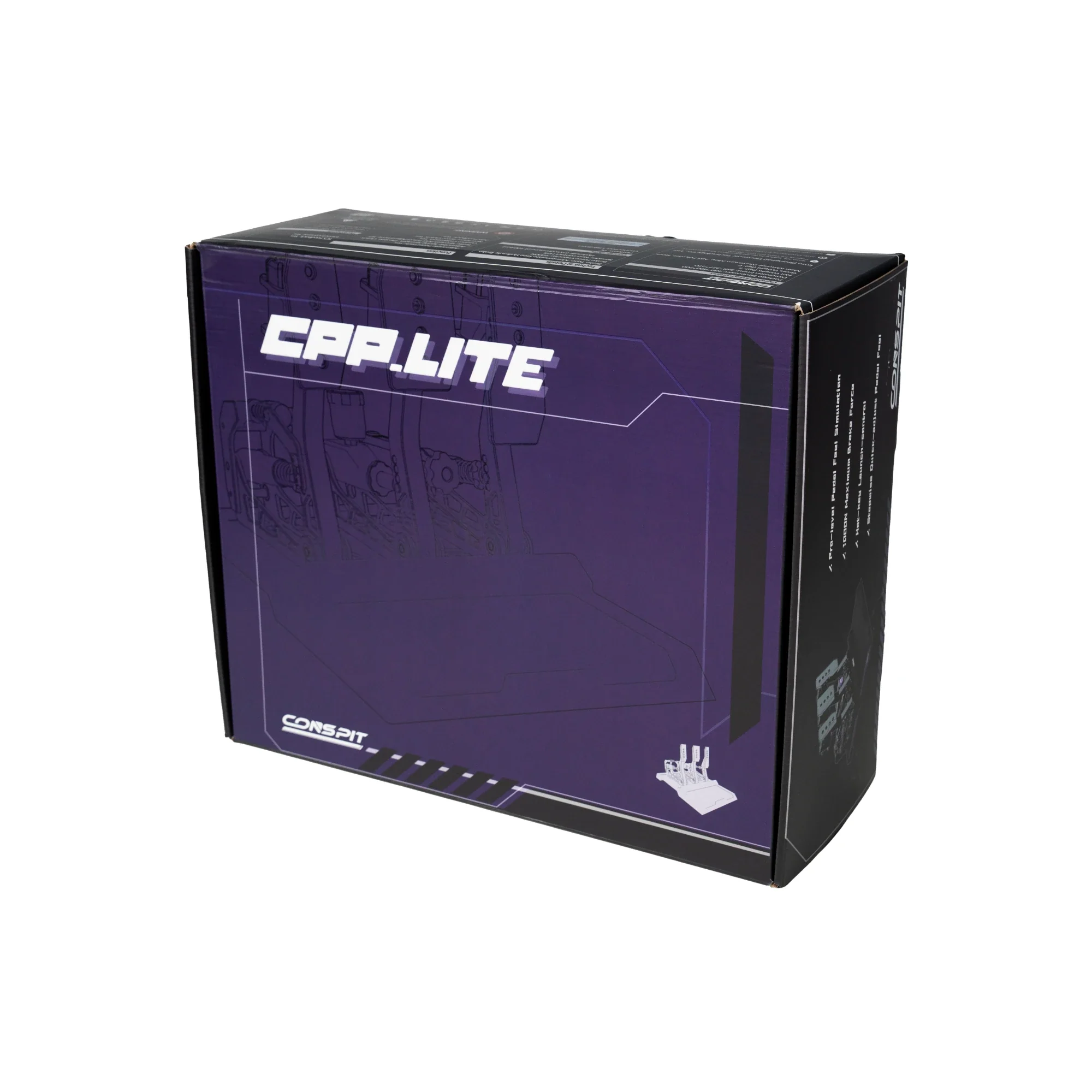 Conspit CPP Lite Hydraulic Haptic 3 Pedal Set - Image 10
