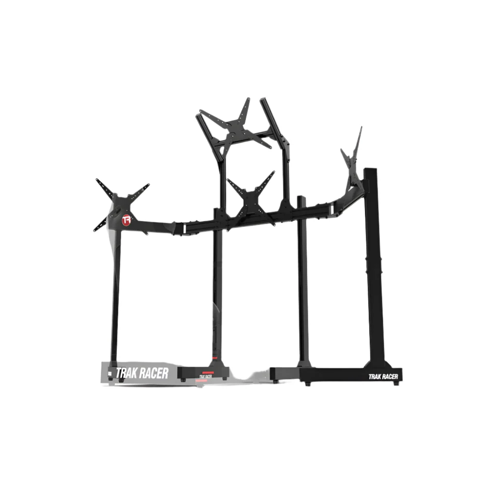 Freestanding Quad (4) Monitor Stand with Extra Leg Supports - Image 3