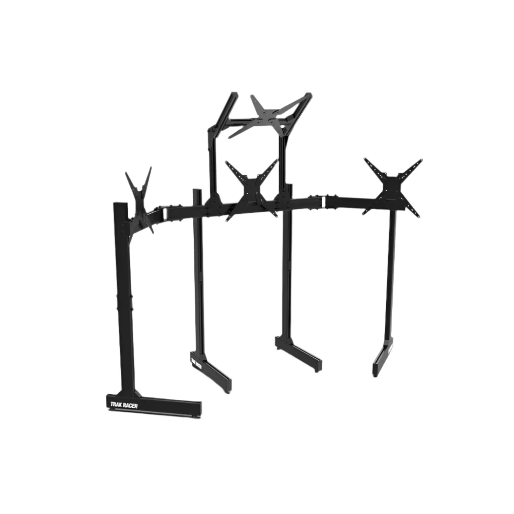 Freestanding Triple (3) Monitor Stand with Extra Leg Supports - Image 3
