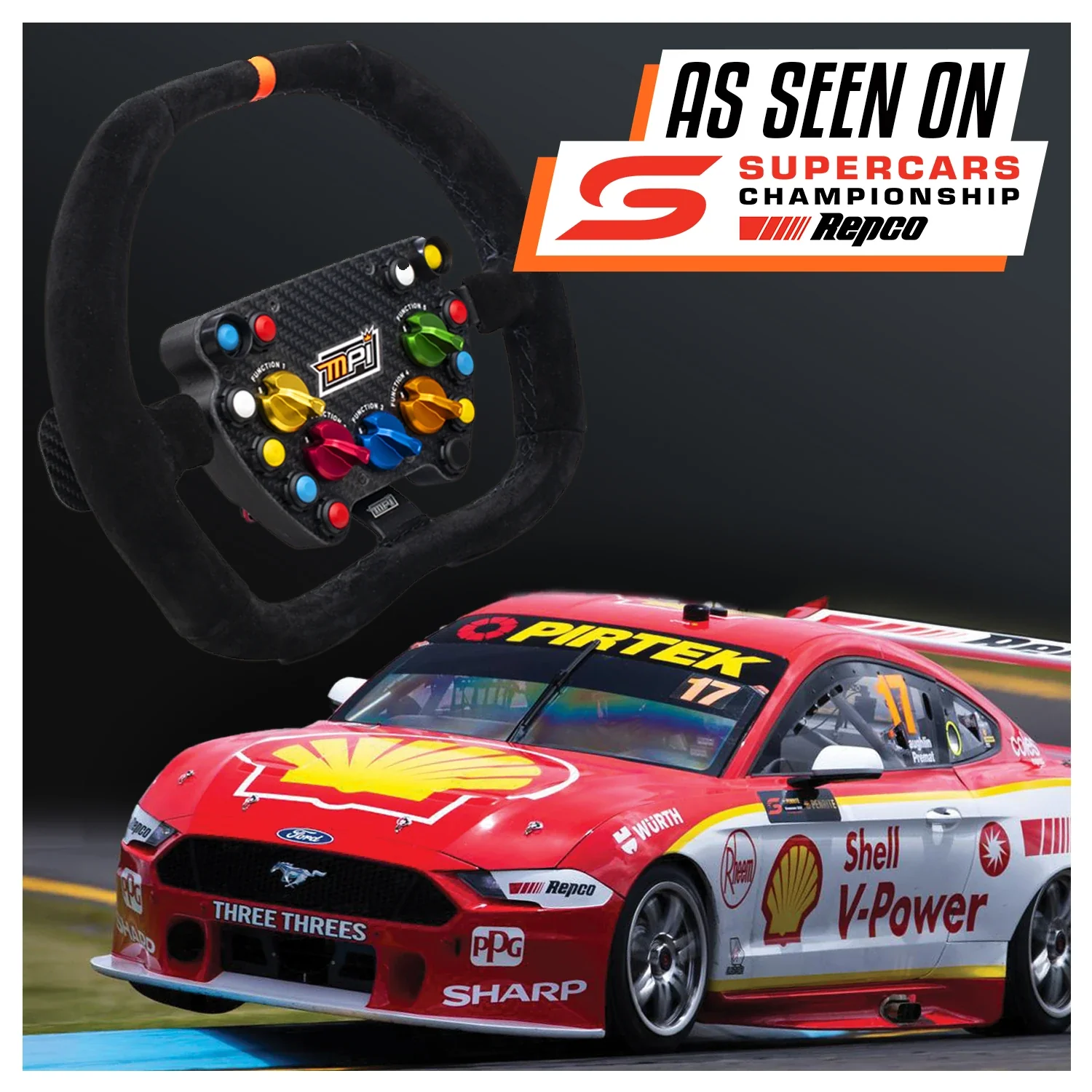 MPI GT310 Supercar and Logitech RS Wheel Hub Bundle - Image 6