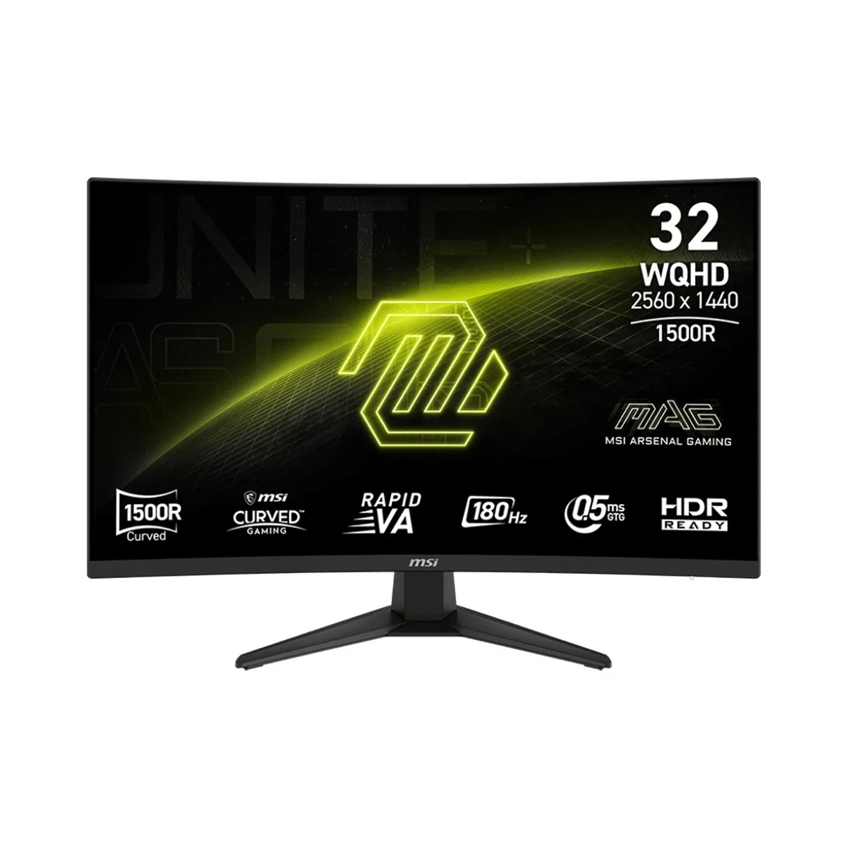 3x MSI 32" WQHD 180Hz Curved Gaming Monitors (Triple Monitor Setup) - Image 2