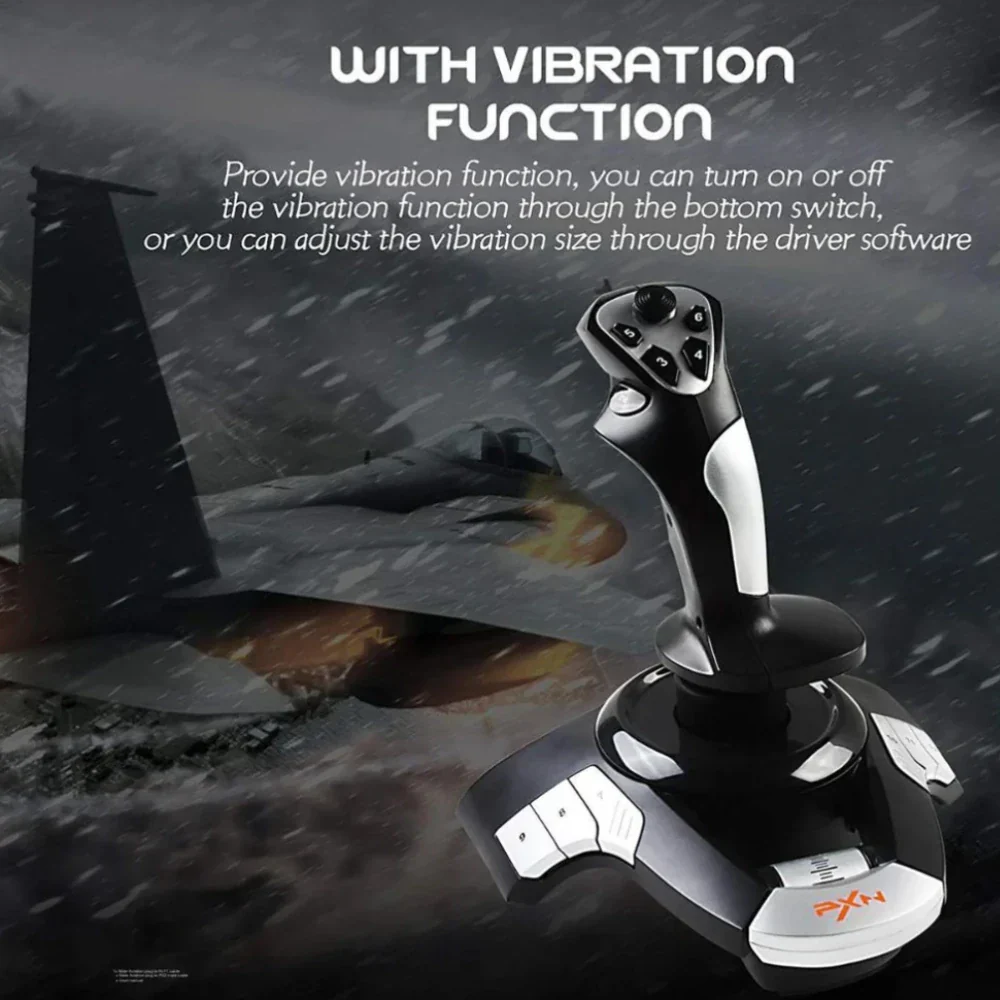PXN-F16 Flight Joystick for PC-Black - Image 8