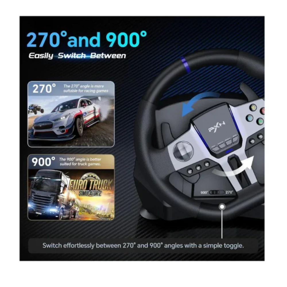 PXN V9 GEN2 Racing Wheel for Xbox PC PS4 Switch - 270/900 Wheel Pedals Shifter - Image 17