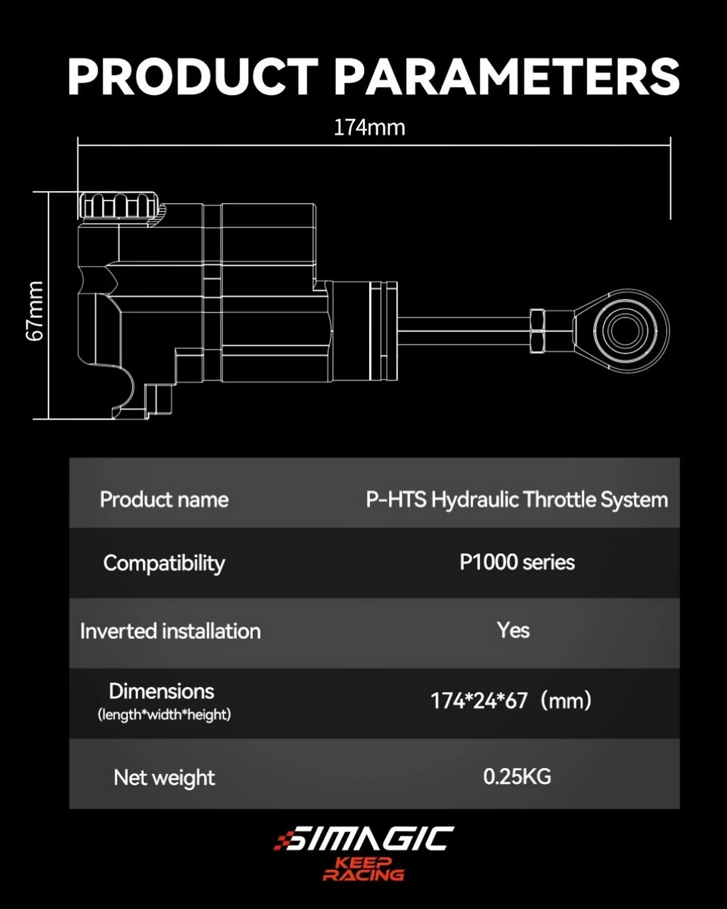 Simagic P-HTS Hydraulic Throttle System - Image 4