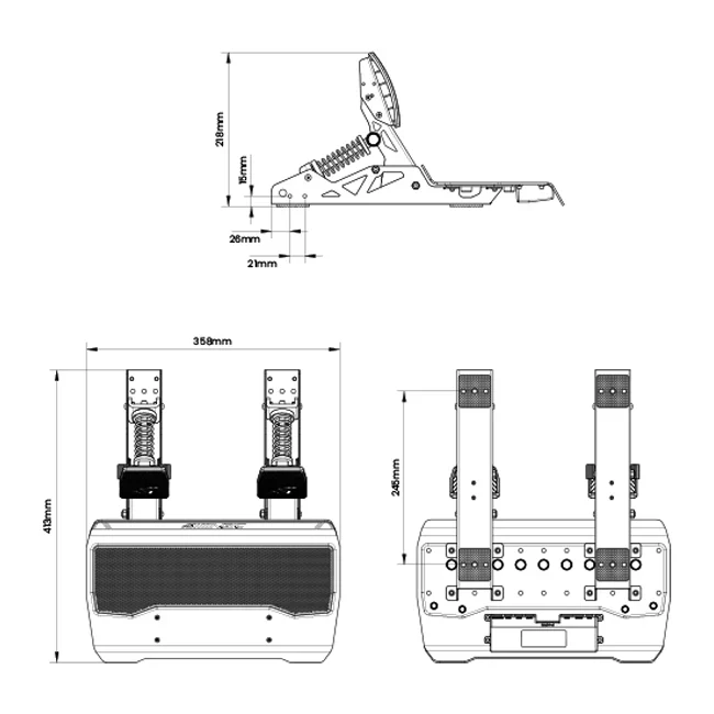 Simagic P700 Pedals | 2 Pedal Set - Image 5