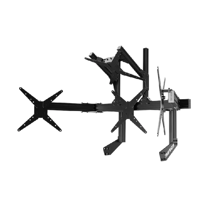 Trak Racer Large Cockpit-Mounted Quad Monitor Stand - 1200mm / 47.25" Wide