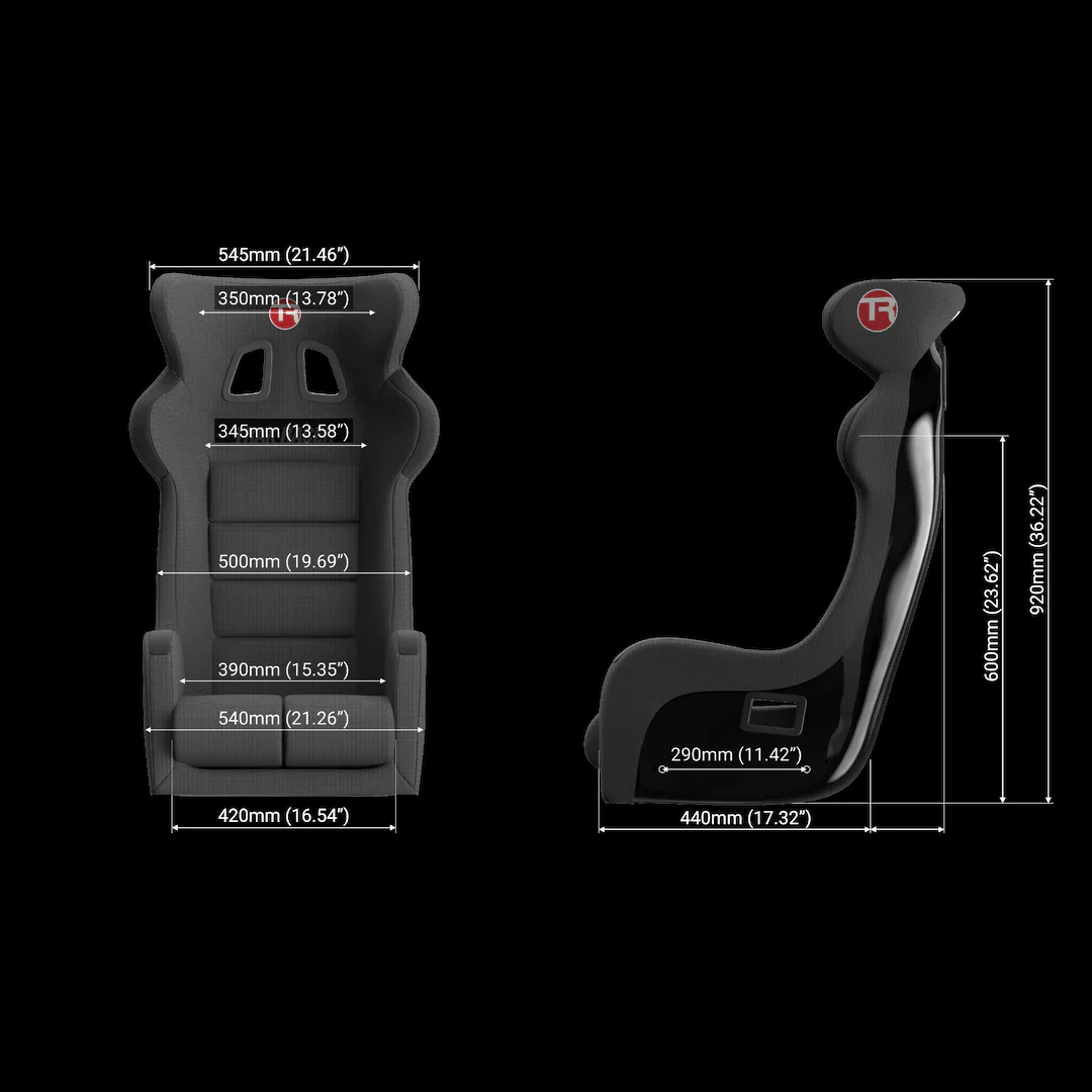 Trak Racer GT Style Fixed Fiberglass Seat - Image 5