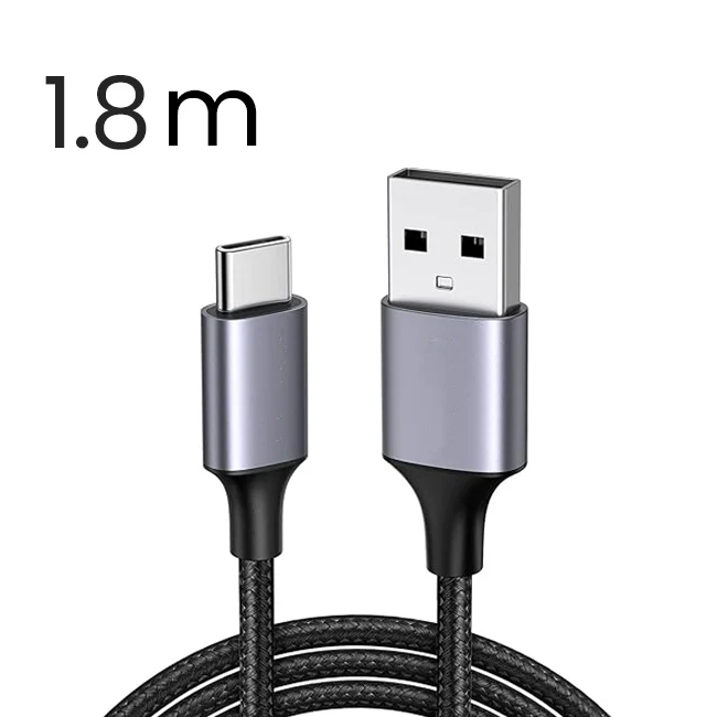 USB A to USB C Cable (1.8m)